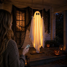 Lighted Swing Ghost with Wooden Board