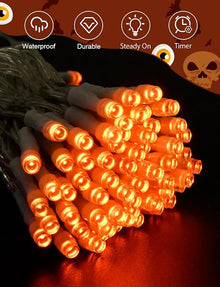Halloween String Lights Battery Operated with Timer
