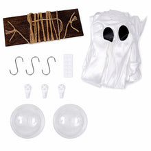Lighted Swing Ghost with Wooden Board